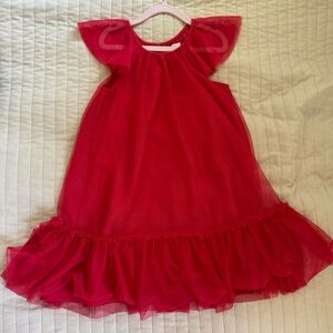 New dress for little girls by H&M, red color, 6-7 years old